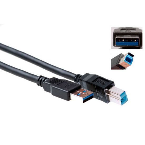 Picture of ACT USB 3.2 Gen1 A male - USB B male 0.50 m