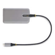 Picture of StarTech.com 3-Port USB-C Hub with Ethernet - 3x USB-A Ports, Gigabit Ethernet RJ45, USB 3.0 5Gbps, Bus-Powered, 1ft/30cm Long Cable - Portable Laptop USB Type-C Hub Adapter w/GbE