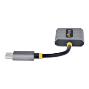 Picture of StarTech.com USB-C Headphone Splitter, USB Type C Dual Headset Adapter w/Mic Input, USB C to 3.5mm Audio Adapter/Earphone Dongle, USB C to Audio Jack/Aux Output, 24-bit DAC