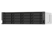 Picture of QNAP TS-1673AU-RP-16G NAS/storage server Rack (3U) Ryzen Embedded V1500B 16 GB DDR4 0 TB QNAP QTS Black, Grey