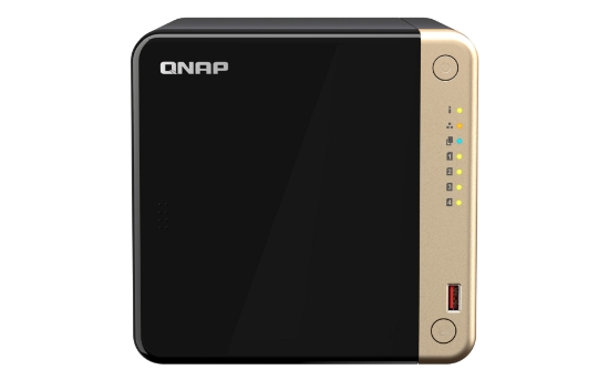 Picture of QNAP TS-464 NAS Tower Intel® Celeron® N5095 8 GB DDR4 0 TB QNAP QTS Black