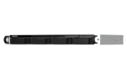 Picture of QNAP TS-464eU NAS Rack (1U) Intel® Celeron® N5095 8 GB DDR4 0 TB QNAP Turbo System Aluminium, Black