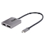 Afbeeldingen van StarTech.com 2-Port USB-C MST Hub - USB Type-C naar 2x DisplayPort Multi-Monitor Adapter voor Laptops - Dual-DP tot 4K 60Hz met DP 1.4 Alt Mode & DSC - HDR - 30cm Kabel - Uitsluitend Windows