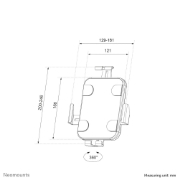 Picture of Neomounts WL15-625BL1 Tablet wall mount 7.9-11" - lockable - universal