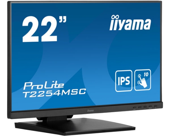 Picture of iiyama ProLite T2254MSC-B1AG computer monitor 54.6 cm (21.5") 1920 x 1080 pixels Full HD LED Touchscreen Black
