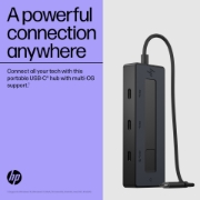 Picture of HP 4K USB-C Multiport Hub USB Type-C 10000 Mbit/s Black