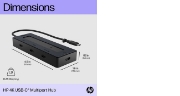 Picture of HP 4K USB-C Multiport Hub USB Type-C 10000 Mbit/s Black