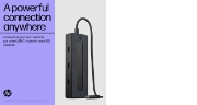 Picture of HP 4K USB-C Multiport Hub USB Type-C 10000 Mbit/s Black