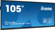 Picture of iiyama TE10518UWI-B1AG Signage Display Digital A-board 2.67 m (105") LED Wi-Fi 450 cd/m² 5K Ultra HD Black Touchscreen Built-in processor Android 24/7