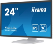 Picture of iiyama ProLite T2452MSC-W1 computer monitor 60.5 cm (23.8") 1920 x 1080 pixels Full HD LCD Touchscreen Multi-user White