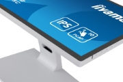 Picture of iiyama ProLite T2452MSC-W1 computer monitor 60.5 cm (23.8") 1920 x 1080 pixels Full HD LCD Touchscreen Multi-user White