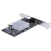 Picture of StarTech.com 1-Port 10Gbps PCIe Network Adapter Card, Network Card for PC/Server, Six-Speed PCIe Ethernet Card with Jumbo Frame Support, NIC/LAN Interface Card, 10GBASE-T and NBASE-T