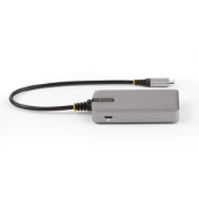 Picture of StarTech.com 4-Port USB-C Hub with USB-C DP Alt Mode Video Output 4K 60Hz - 3x USB-A, 1x USB Type-C, 100W Power Delivery Pass-Through, USB 3.2 10Gbps, 1ft/30cm Cable, Portable USB Hub