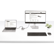 Picture of StarTech.com 4-Port USB-C Hub with USB-C DP Alt Mode Video Output 4K 60Hz - 3x USB-A, 1x USB Type-C, 100W Power Delivery Pass-Through, USB 3.2 10Gbps, 1ft/30cm Cable, Portable USB Hub