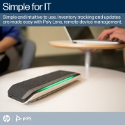 Picture of POLY Sync 40+ Microsoft Teams Certified USB-A USB-C Speakerphone +BT700 USB-A Adapter