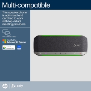 Picture of POLY Sync 40+ Microsoft Teams Certified USB-A USB-C Speakerphone +BT700 USB-A Adapter