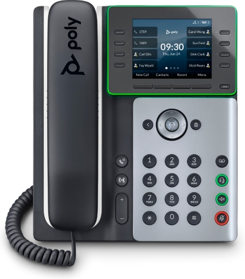 Picture of POLY Edge E320 IP Phone and PoE-enabled