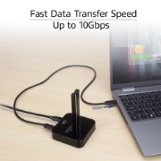 Picture of ACT M.2 NVMe/PCIe dual SSD docking clone station, USB-C 3.2 Gen2