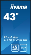 Picture of iiyama LH4341UHS-B2 Signage Display 108 cm (42.5") LCD 500 cd/m² 4K Ultra HD Built-in processor Android 8.0 18/7