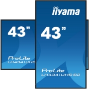 Picture of iiyama LH4341UHS-B2 Signage Display 108 cm (42.5") LCD 500 cd/m² 4K Ultra HD Built-in processor Android 8.0 18/7
