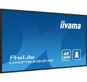 Picture of iiyama ProLite Digital signage flat panel 108 cm (42.5") LCD Wi-Fi 500 cd/m² 4K Ultra HD Black Built-in processor Android 11 24/7