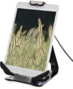Picture of StarTech.com Secure Tablet Stand w/ K-Slot Cable Lock - Locking Tablet Holder for 7.9"-13" Tablets - Universal Adjustable Tablet Mount for Desk/Surface - Lockable Anti-Theft Security Mount