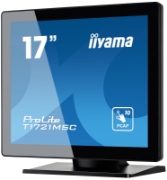 Picture of iiyama ProLite T1721MSC-B2 computer monitor 43.2 cm (17") 1280 x 1024 pixels SXGA LED Touchscreen Tabletop Black