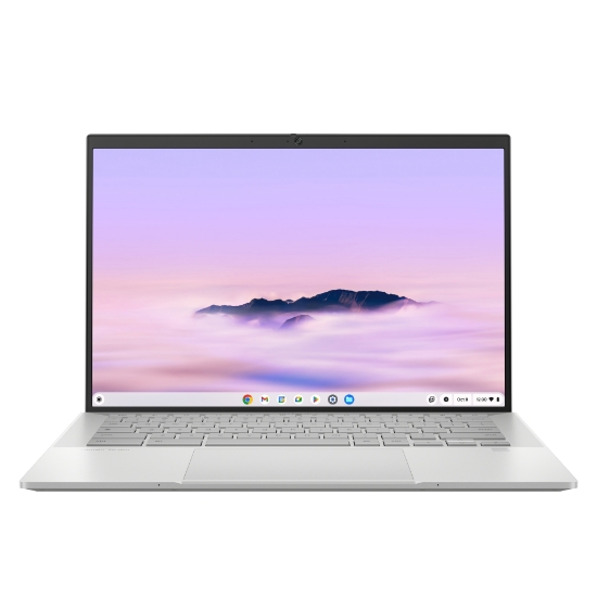 Picture of ASUS Chromebook Plus Enterprise CX54 CX5403CMA-QM0256 Intel Core Ultra 5 115U 35.6 cm (14") Touchscreen WQXGA 8 GB LPDDR5x-SDRAM 256 GB SSD Wi-Fi 6E (802.11ax) ChromeOS Belgian Silver