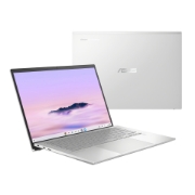 Picture of ASUS Chromebook Plus Enterprise CX54 CX5403CMA-QM0256 Intel Core Ultra 5 115U 35.6 cm (14") Touchscreen WQXGA 8 GB LPDDR5x-SDRAM 256 GB SSD Wi-Fi 6E (802.11ax) ChromeOS Belgian Silver