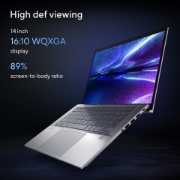 Picture of ASUS Chromebook Plus Enterprise CX54 CX5403CMA-QM0256 Intel Core Ultra 5 115U 35.6 cm (14") Touchscreen WQXGA 8 GB LPDDR5x-SDRAM 256 GB SSD Wi-Fi 6E (802.11ax) ChromeOS Belgian Silver