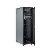 Picture of StarTech.com 4-Post 42U Server Rack Cabinet, 19" Data Rack Cabinet for Computer / AV / IT Equipment mount, Rack Server Cabinet with Casters, Full Size Industrial Network Cabinet