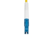Picture of StarTech.com 1m (3.3ft) LC to LC (UPC) OS2 Single Mode Simplex Fiber Optic Cable, 9/125µm, 40G/100G, Bend Insensitive, Low Insertion Loss - LSZH Fiber Jumper Cord