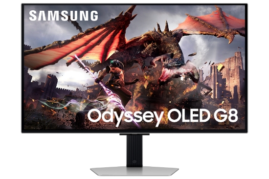 Picture of Samsung G80SD computer monitor 81.3 cm (32") 3840 x 2160 pixels 4K Ultra HD OLED Silver