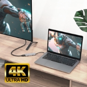 Picture of ACT USB-C 4K multiport adapter for 2 HDMI monitors, USB-A data port