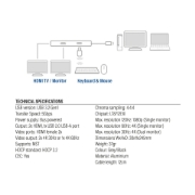 Picture of ACT USB-C 4K multiport adapter for 2 HDMI monitors, USB-A data port