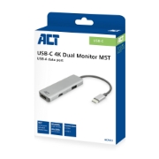 Picture of ACT USB-C 4K multiport adapter for 2 HDMI monitors, USB-A data port