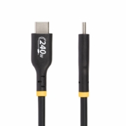 Picture of StarTech.com 2m USB-C Charging Cable, USB-IF Certified USB C Cable, 240W PD EPR, USB 2.0 Type-C Laptop Charger Cord, USB-C Data Transfer Cable, TPE Jacket, M/M