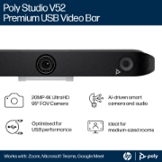 Picture of POLY Studio V52 USB Video Bar No Power Cord TAA
