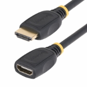 Picture of StarTech.com 18in (0.5m) HDMI 2.0 Extension Cable, High Speed HDMI Port Saver Cable, 4K 60Hz, HDMI Male to Female Extension Adapter Cord, HDMI Extension Cable, M/F