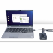 Picture of StarTech.com 1:1 M.2 NVMe Drive Duplicator, Standalone M.2 SSD Cloner/Copier up to 90GBpm, USB 3.2 20Gbps M.2 Dual-Bay Drive Dock, USB-C/A Cables Included