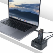 Picture of StarTech.com 1:1 M.2 NVMe Drive Duplicator, Standalone M.2 SSD Cloner/Copier up to 90GBpm, USB 3.2 20Gbps M.2 Dual-Bay Drive Dock, USB-C/A Cables Included