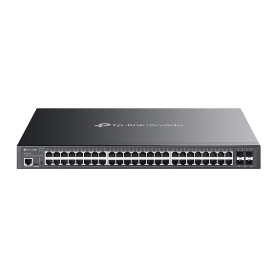 Picture of TP-Link Omada SG3452XMPP network switch Managed L2+ Gigabit Ethernet (10/100/1000) Power over Ethernet (PoE) 1U Black