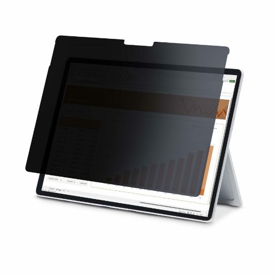 Picture of StarTech.com 4-Way 12.3in Surface Pro 4/5/6/7/7+ Privacy Screen Filter, Portrait/Landscape, Touch-Enabled, +/- 30 Deg. View, Blue Light Reduction, Matte Finish