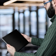 Picture of StarTech.com 4-Way 12.3in Surface Pro 4/5/6/7/7+ Privacy Screen Filter, Portrait/Landscape, Touch-Enabled, +/- 30 Deg. View, Blue Light Reduction, Matte Finish
