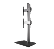 Picture of B-Tech SYSTEM X - Universal Dual Stack Flat Screen Floor Stand (VESA 600 x 400) - 1.8m