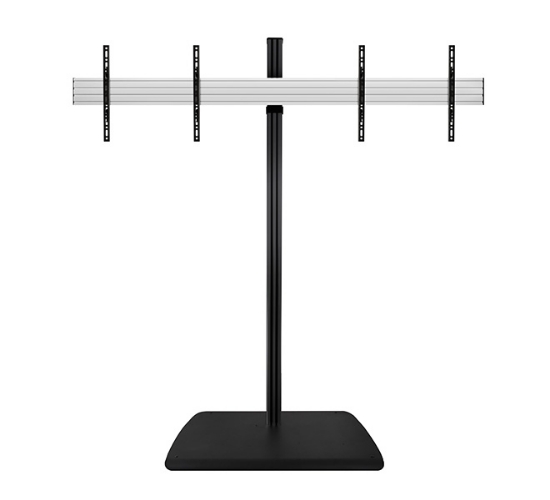 Picture of B-Tech SYSTEM X - Universal Twin Screen VC Stand (VESA 600 x 400) - 1.8m