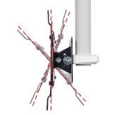 Picture of B-Tech SYSTEM V - Flat Screen Ceiling Mount for VESA 200 Tilt Screens - 1m Ø38mm Pole