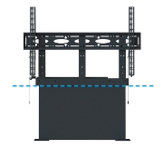 Picture of B-Tech Universal Flat Screen Floor-to-Wall Mount with Motorised Height Adjustment (VESA 1000 x 600) 100kg