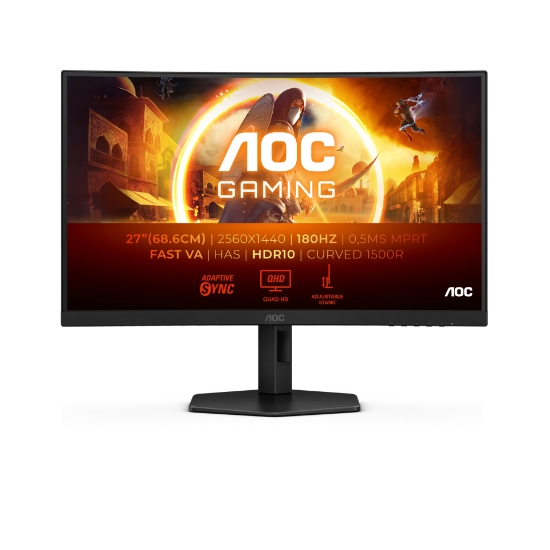Picture of AOC G4 CQ27G4X computer monitor 68.6 cm (27") 2560 x 1440 pixels Quad HD LCD Black