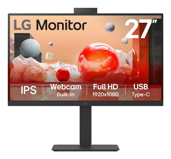 Picture of LG 27BA850-B computer monitor 68.6 cm (27") 1920 x 1080 pixels Full HD Black